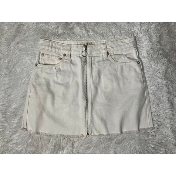 We The Free Dresses & Skirts - We The Free Zip Denim Skirt 27